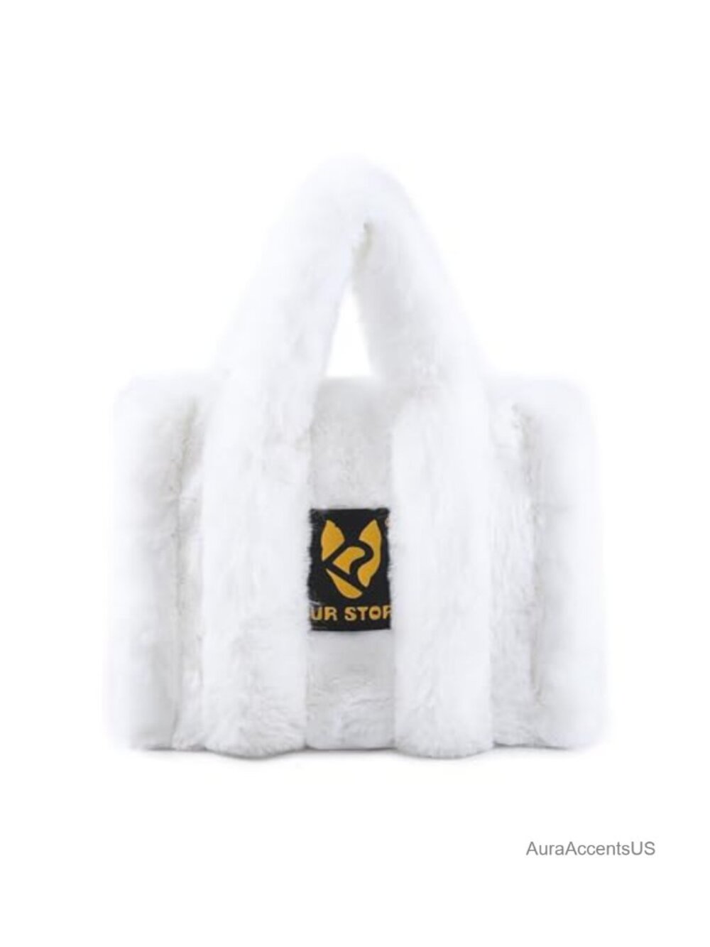 Faux Fur Tote Bag Large Plush Shoulder Handbag Fuzzy Crossbody Purse